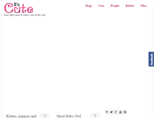 Tablet Screenshot of itiscute.com